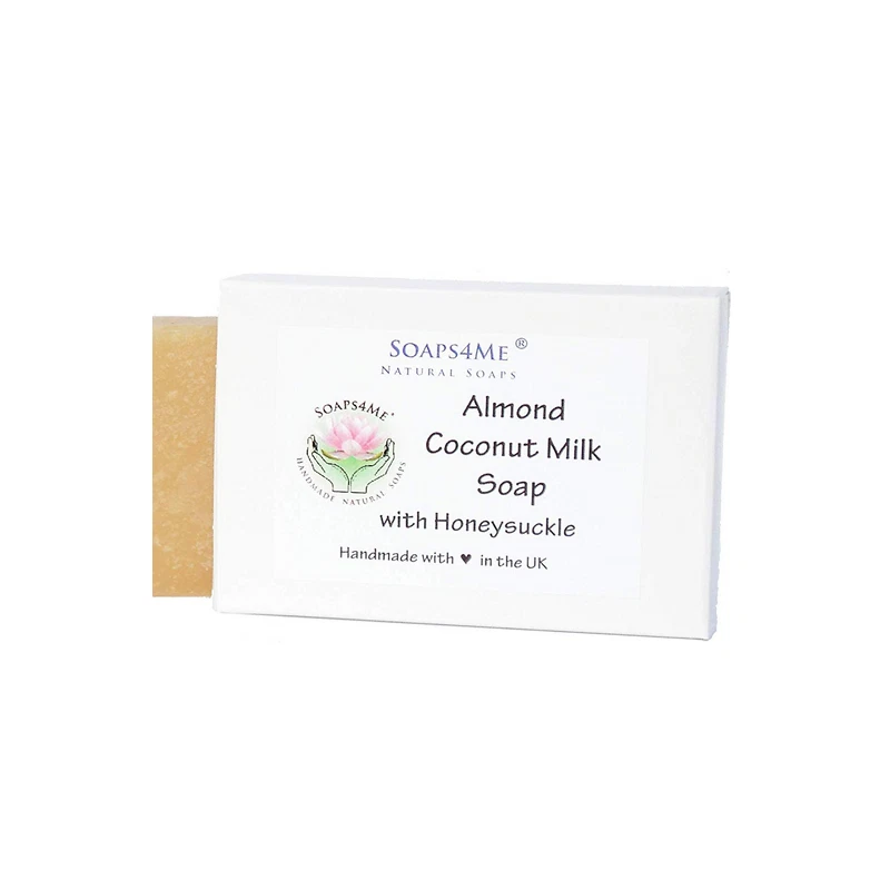 ATTIS BODY PRODUCTS ATTIS Honeysuckle & Almond Handgemachte Naturseife (1 Stück) | Bio Kokosöl