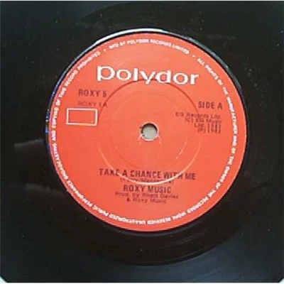 ROXY MUSIC TAKE A CHANCE WITH ME 7" 1982 WITH THE MAIN THING - DANCE MIX IRISH - Image 1 of 2