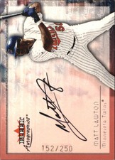 2001 Fleer Autographics Silver #55 Matt Lawton /250