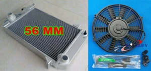 56MM ALUMINUM RADIATOR for TRIUMPH TR4 1961-1965 1964 63 + FAN - Picture 1 of 7