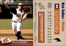 Nick Debarr 2007 Grandstand Montgomery Biscuits #9 Card *AutographDen*