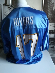 Philip Rivers NFL LA/SD Chargers Authentic Reebok Jersey Sz L Powder Blue - Picture 1 of 4