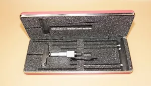 Starrett 440 Solid Rod Depth Micrometer w/ 0-3" Rods - Picture 1 of 11