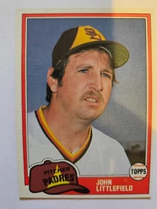 John Littlefield 1981 Topps negociado #794 casi nuevo - Imagen 1 de 1