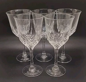 5 x Luminarc? France Crystal Cut White Wine Glasses 6.5" tall - Picture 1 of 4