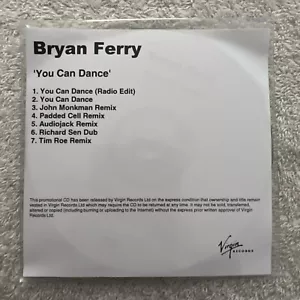 PROMO Bryan Ferry - You Can Dance - 2010 Uk Cdr Single Mixes - Picture 1 of 5