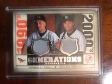 Cal Ripken Jr & Derek Jeter 2008 SP Legendary Cuts Generations Dual Memorabilia