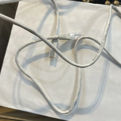 5’ Cat 5E Patch Cord White  - Image 1 of 4