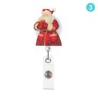 Stationery Anti-Lost Clip Christmas Style Lanyards Retractable Badge Holder