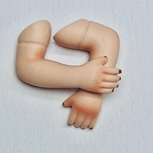 Vintage Doll Arms For 12” Dolls Replacement Parts Porcelain Bent At Elbows 💪 - Picture 1 of 8