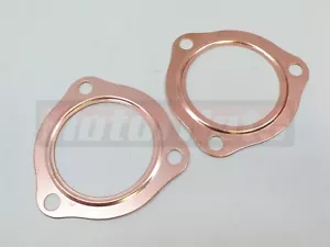 Par de juntas colector de escape de cabezal de cobre reutilizables de 3,5" SBC BBC 302 350 454 - Imagen 1 de 2