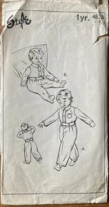 VINTAGE 50s/60s STYLE SEWING PATTERN 4828 SLEEPING SUIT 1 YEAR - Picture 1 of 3