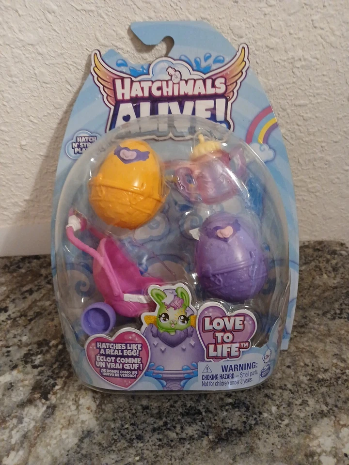 Hatchimals Alive Hatch N Stroll Playset with 2 Mini Figures & Stroller Toy