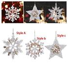 Snowflake Pendants Christmas Tree Hanging Ornament for