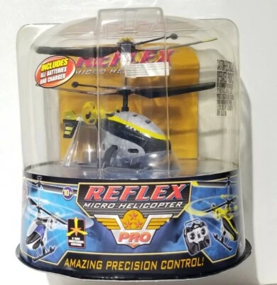 Vintage 2006 Air Hogs Reflex Micro R/C Helicopter 44208 Yellow ☆ New / Sealed  - Image 1 of 4