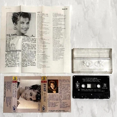C.C. Catch 1987 Like A Hurricane Taiwan Cassette Tape SAMPLE with Promo Insert - Image 1 of 4