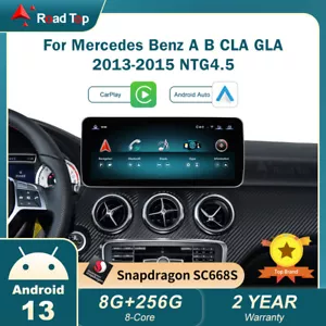 Android 13 Carplay Schermo GPS per Mercedes Benz GLA X156 CLA A Classe W176 NTG4.5 - Foto 1 di 11