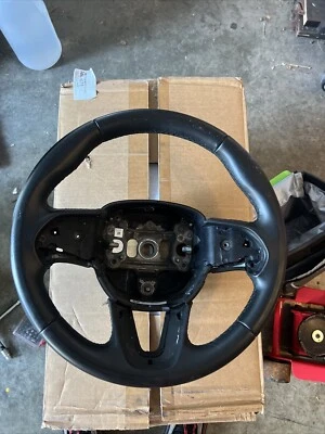 2015 2022 Dodge Charger Challenger Black Leather Steering Wheel OEM 5LE641X9AF - Image 1 of 4
