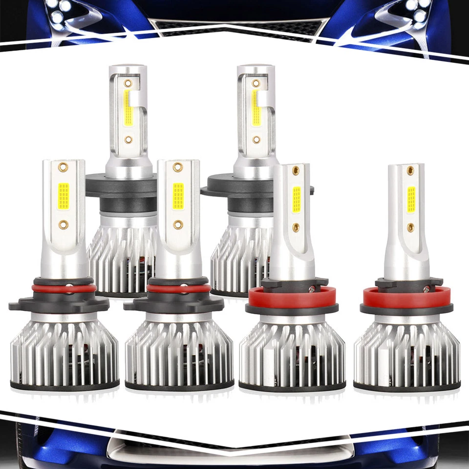 For Honda Ridgeline 2009-2014 3 Pair Headlight High Beam Low Beam Fog Light — 第 1/4 张图片