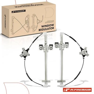 2x Rear L&R Manual Window Regulator for Dodge Dakota 05-10 Ram Mitsubishi Raider - Image 1 of 4