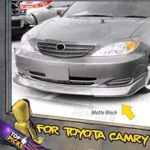 Fits 02-03 Toyota Camry JDM JP VIP Style Front Bumper Lip Spoiler Splitter - Picture 1 of 6