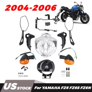 Fit For YAMAHA FZ6 FZ6S FZ6N 2004-2006 Headlight Set Head Light Assembly - Picture 1 of 16