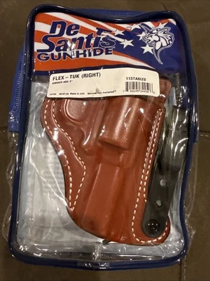 Coldre de couro DeSantis Flex-Tuk KIMBER K6S 3” destro 113TA6IZO - Imagem 1 de 2