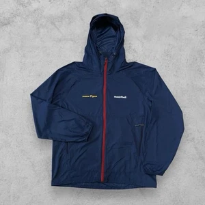 Montbell Jacket Navy Blue Lightweight Hooded Hanshin Tigers Mens Medium - Picture 1 of 5