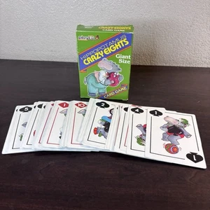 Vintage 1987 Hippopotamus Crazy Eights Playing Card Game -Giant Size By Alex Ind - Picture 1 of 9