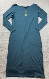 Wild Fable Women's Size XXL Long Sleeve Knit Midi Dress Dark Teal Green - Picture 1 of 7