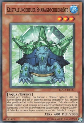 YuGiOh Kristallungeheuer Smaragdschildkröte LCGX-DE157 Common NM unl. - Bild 1 von 2