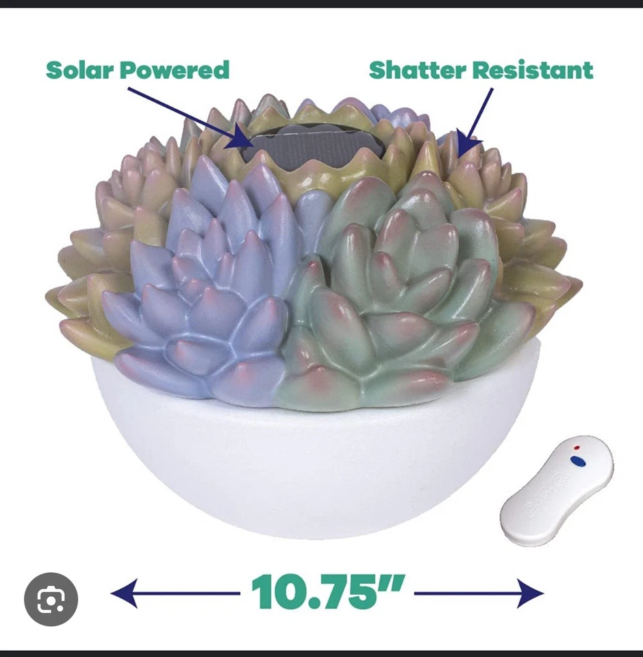 Patioglo 7 дюймов суккулентный ИГРОВОЙ солнечный свет - Изображение 1 из 3