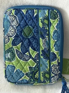 NWT VERA BRADLEY E-READER SLEEVE TECH TABLET CASE COVER DOODLE DAISY BLUE iPAD - Picture 1 of 3