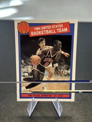 Michael Jordan 1984 time olímpico de basquete dos EUA #2 rosa traseiro J4 - Imagem 1 de 2