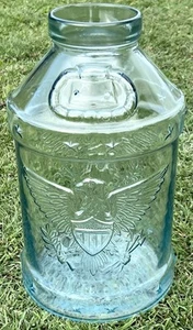 Vintage Libby Glass 1776 Bicentennial Eagle Large 5 Gallon Milk Can Jug Bottle - Picture 1 of 6