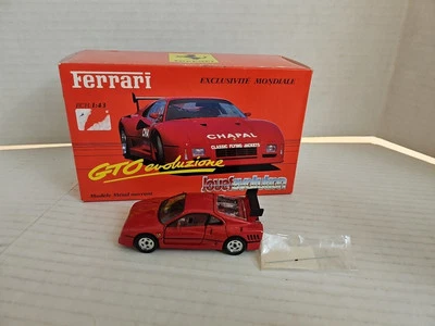 1/43 JOUEF EVOLUTION FERRARI GTO EVOLUZIONE RED OLD SHOP STOCK #300000 SOME WEAR - Image 1 of 4