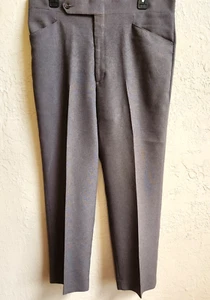 Vintage Haggar Expandomatic Dress Pants 36X30 Heather Brown Slacks Polyester USA - Picture 1 of 11