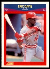 1990 Score 100 Superstars #95 Eric Davis Cincinnati Reds