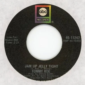 TOMMY ROE Jam Up Jelly Tight / Moontalk 1969 ABC 45rpm Pop Rock NOS - Foto 1 di 1