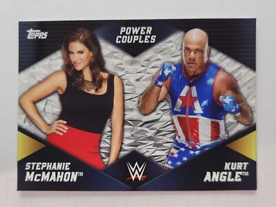 2018 Topps WWE Women's Division Power Couples #PC-15 STEPHANIE & KURT ANGLE - Image 1 of 2