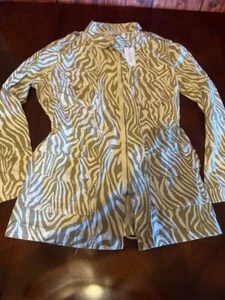 Ellison Womens Zebra Print Lightweight Jacket with pockets - Picture 1 of 9