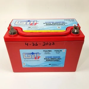 Gill LT 7035-28 12V Sealed Lead Acid Battery - Good Used Condition - 2 Years Old - Foto 1 di 7