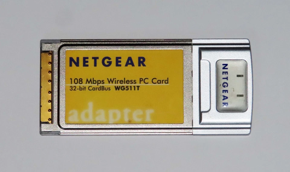 NETGEAR WGT511 Wireless Super-G 54/108 Mbs PC Card 32-bit (PCMCIA) - Tested - Image 1 of 1