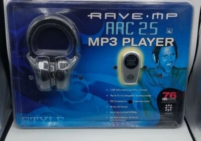 Go Video Rave-MP Arc 2.5GB MP3 Player FM Tuner & Voice Recorder *NEW!* - Image 1 of 4