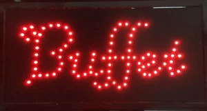 Buffet Led Sign.Window Sign,Store Sign,Business Sign,Buffet Restaurant Sign,Food - Picture 1 of 1