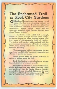 Postkarte Der verzauberte Pfad in Rock City Gardens Chattanooga Tennessee - Bild 1 von 2