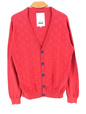 Suéter Cardigan Rojo HUMOR Para Hombre Talla L - Imagen 1 de 4