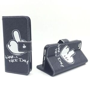 Schutz Handy Hülle für Apple iPhone 5 / 5s / SE Case Cover Tasche Wallet Etui