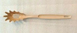 CUCHARA DE PASTA RANURADA EKCO de colección apta para lavavajillas EE. UU. almendra utensilio para servir alimentos - Imagen 1 de 8