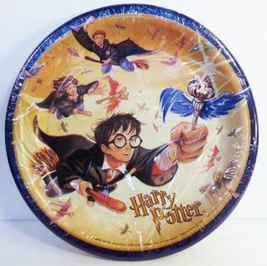 8 Harry Potter The Sorcerer's Stone Flying Keys 8.75" Party Luncheon Plates New - Picture 1 of 1